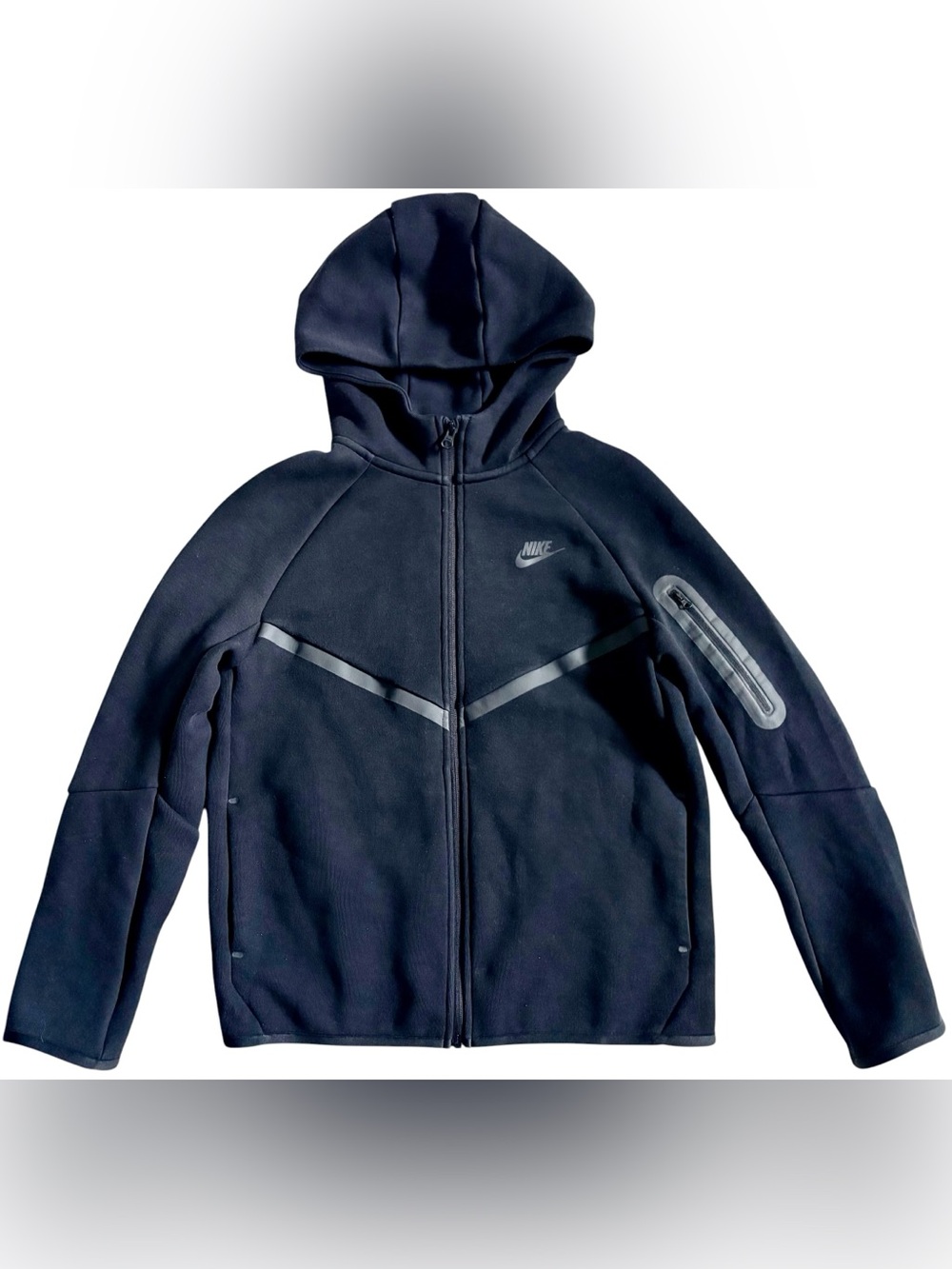NIKE TECH FLEECE BLACK HOODIE JACKET BOYS SIZE XL NEW!